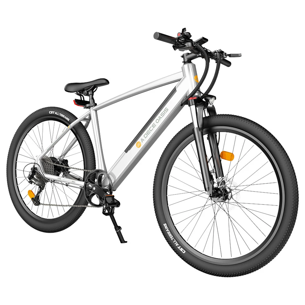 ADO D30C 36V 10.4Ah 250W 27.5in Electric Power Assist Bicycle 25km/h Max Speed 90km Mileage 9 Speed City Electric Bike Silver 5 ADO D30C 36V 10.4Ah 250W 27.5in Electric Power Assist Bicycle 25km/h Max Speed 90km Mileage 9 Speed City Electric Bike Silver - Image 5