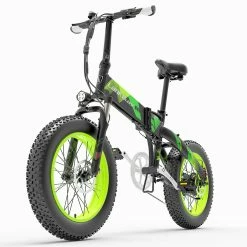 LANKELEISI X2000 PLUS Moped Electric Bike Folding Bike 12.8Ah 48V 1000W 40km/h Max Speed Max Load 150kg - Green -Sports & Outdoors Sales 38dcfafa5ea141528578c60ce26a8a01 500225 3