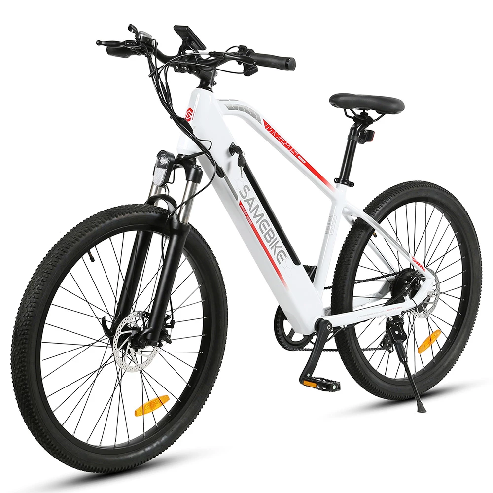 SAMEBIKE MY-275 10.4Ah 500W 48V 27.5inch Electric Bike 20mph Top Speed 80km Mileage Range Max Load 150kg White 3 SAMEBIKE MY-275 10.4Ah 500W 48V 27.5inch Electric Bike 20mph Top Speed 80km Mileage Range Max Load 150kg White - Image 3
