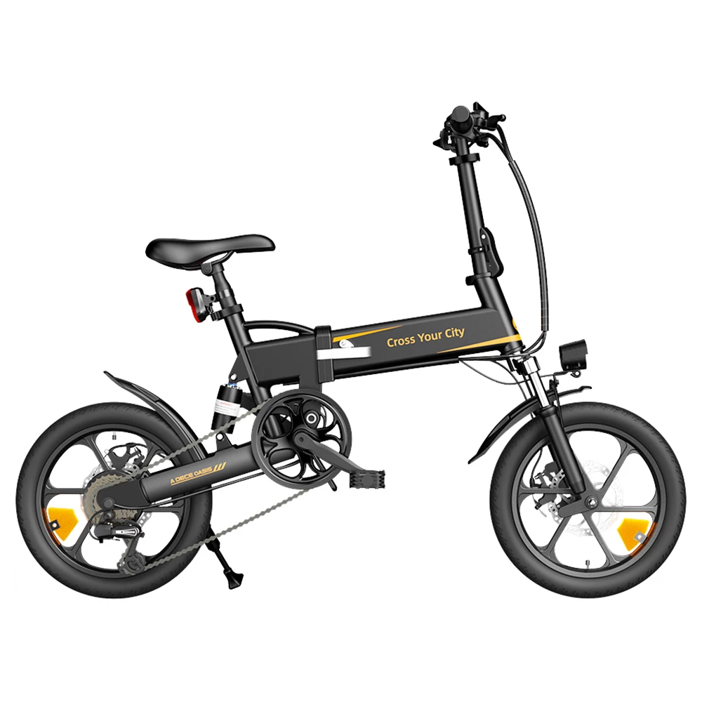 ADO A16 XE Folding Electric Bike 250W Geared Hub Motor 36V 7.5Ah Battery for 43 Mile Range 25km/h Max Speed - Black 1 ADO A16 XE Folding Electric Bike 250W Geared Hub Motor 36V 7.5Ah Battery for 43 Mile Range 25km/h Max Speed - Black