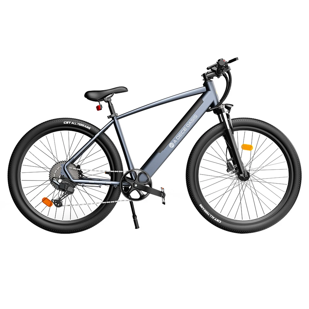 ADO D30C Electric Power Assist Bicycle 36V 10.4Ah Battery 250W Motor 27.5 Inch Tire 25Km/h Max Speed 90KM Mileage Shimano 9-Speed Gear Dual Hydraulic Disc Brakes - Gray 2 ADO D30C Electric Power Assist Bicycle 36V 10.4Ah Battery 250W Motor 27.5 Inch Tire 25Km/h Max Speed 90KM Mileage Shimano 9-Speed Gear Dual Hydraulic Disc Brakes - Gray - Image 2