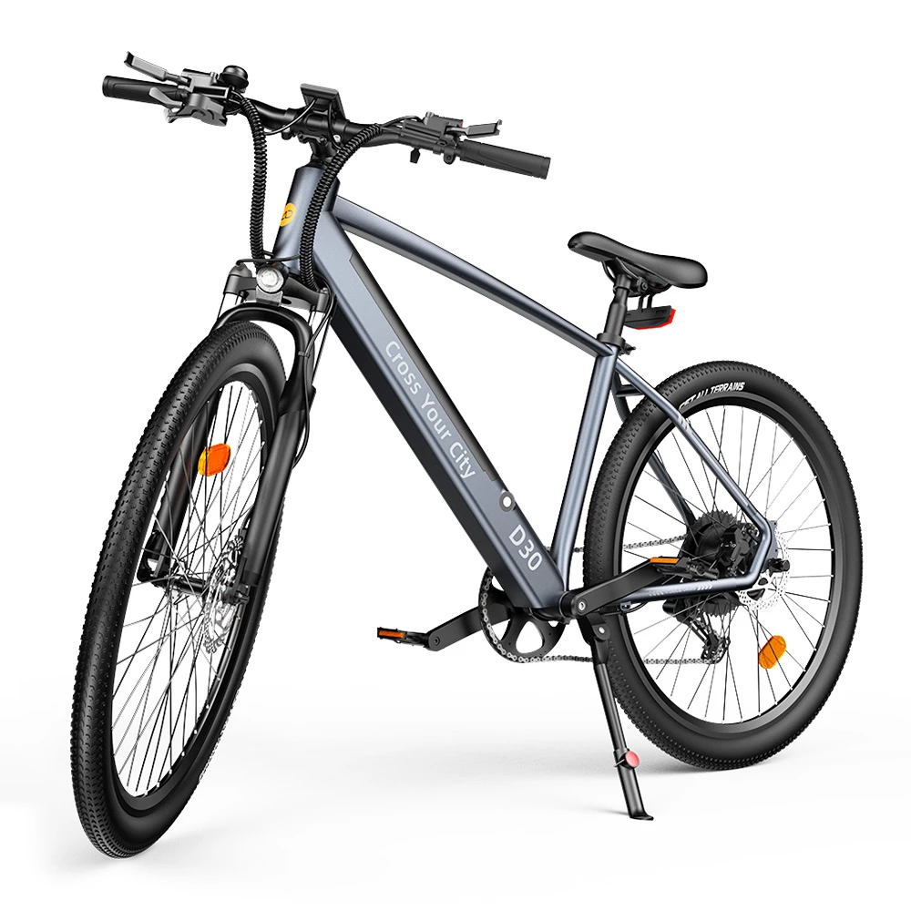 ADO D30C Electric Power Assist Bicycle 36V 10.4Ah Battery 250W Motor 27.5 Inch Tire 25Km/h Max Speed 90KM Mileage Shimano 9-Speed Gear Dual Hydraulic Disc Brakes - Gray 1 ADO D30C Electric Power Assist Bicycle 36V 10.4Ah Battery 250W Motor 27.5 Inch Tire 25Km/h Max Speed 90KM Mileage Shimano 9-Speed Gear Dual Hydraulic Disc Brakes - Gray