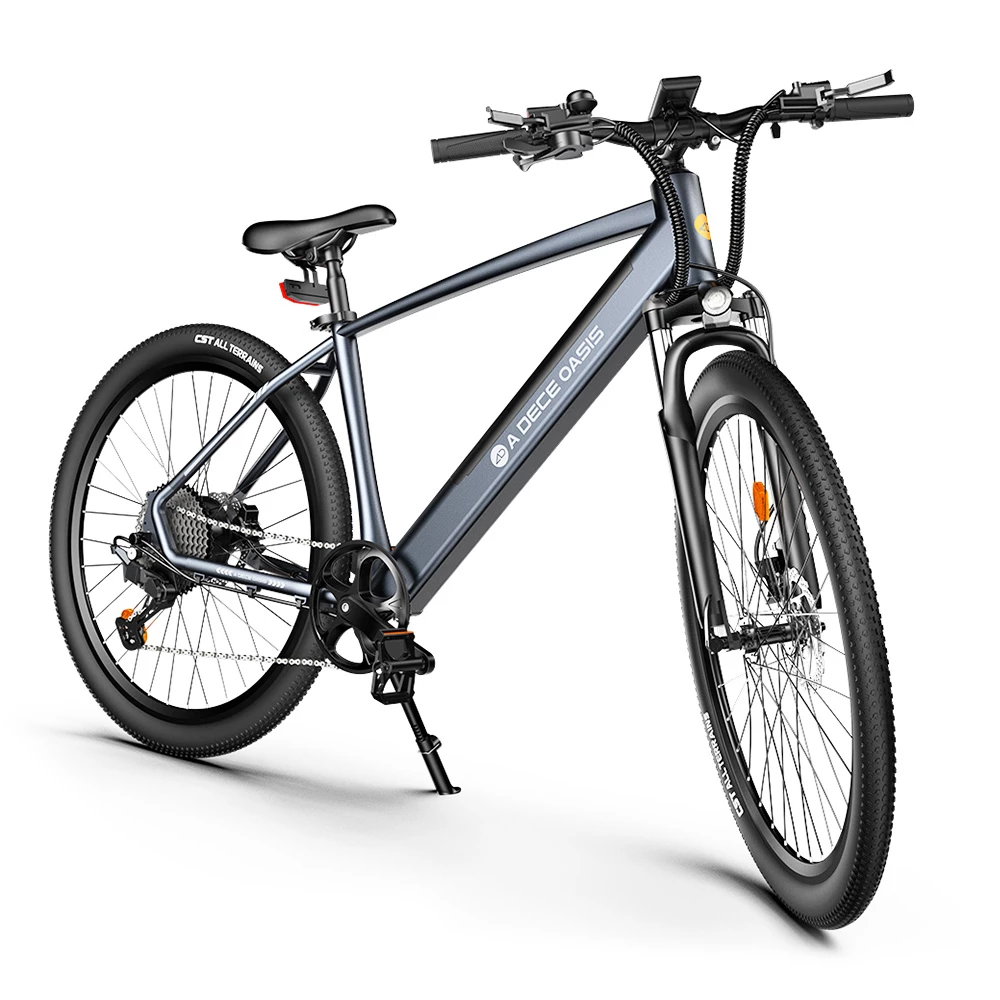 ADO D30C Electric Power Assist Bicycle 36V 10.4Ah Battery 250W Motor 27.5 Inch Tire 25Km/h Max Speed 90KM Mileage Shimano 9-Speed Gear Dual Hydraulic Disc Brakes - Gray 4 ADO D30C Electric Power Assist Bicycle 36V 10.4Ah Battery 250W Motor 27.5 Inch Tire 25Km/h Max Speed 90KM Mileage Shimano 9-Speed Gear Dual Hydraulic Disc Brakes - Gray - Image 4