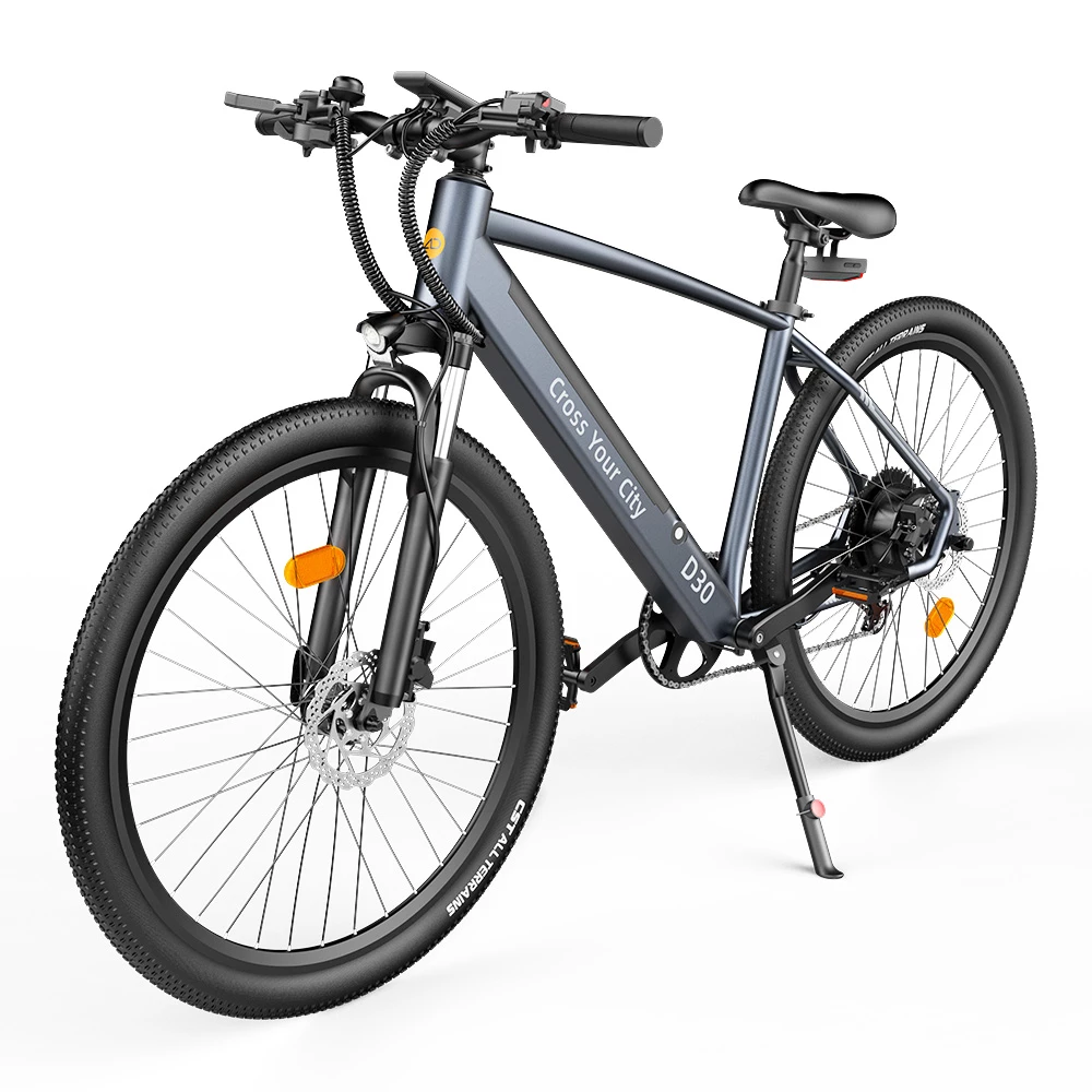 ADO D30C Electric Power Assist Bicycle 36V 10.4Ah Battery 250W Motor 27.5 Inch Tire 25Km/h Max Speed 90KM Mileage Shimano 9-Speed Gear Dual Hydraulic Disc Brakes - Gray 5 ADO D30C Electric Power Assist Bicycle 36V 10.4Ah Battery 250W Motor 27.5 Inch Tire 25Km/h Max Speed 90KM Mileage Shimano 9-Speed Gear Dual Hydraulic Disc Brakes - Gray - Image 5