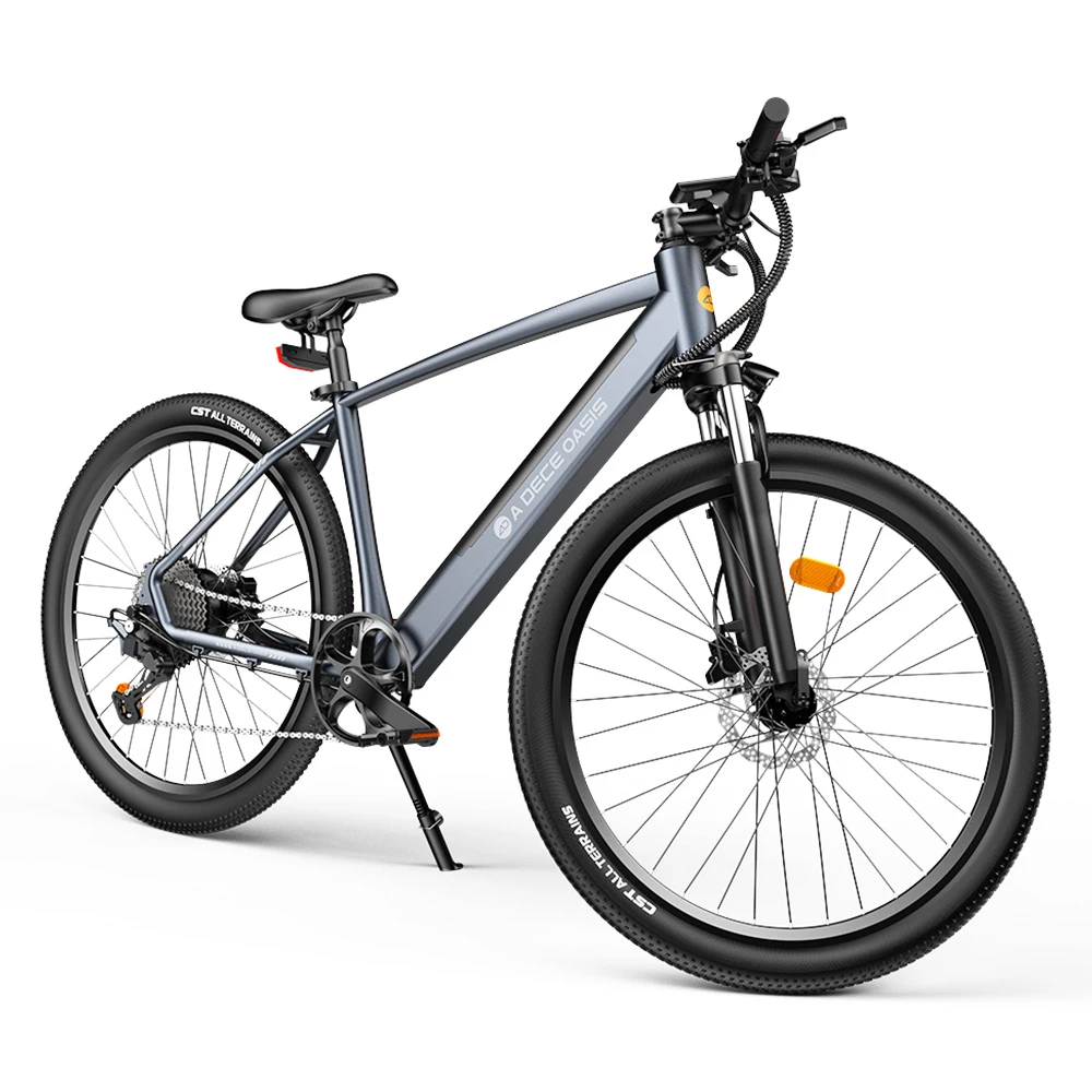 ADO D30C Electric Power Assist Bicycle 36V 10.4Ah Battery 250W Motor 27.5 Inch Tire 25Km/h Max Speed 90KM Mileage Shimano 9-Speed Gear Dual Hydraulic Disc Brakes - Gray 6 ADO D30C Electric Power Assist Bicycle 36V 10.4Ah Battery 250W Motor 27.5 Inch Tire 25Km/h Max Speed 90KM Mileage Shimano 9-Speed Gear Dual Hydraulic Disc Brakes - Gray - Image 6