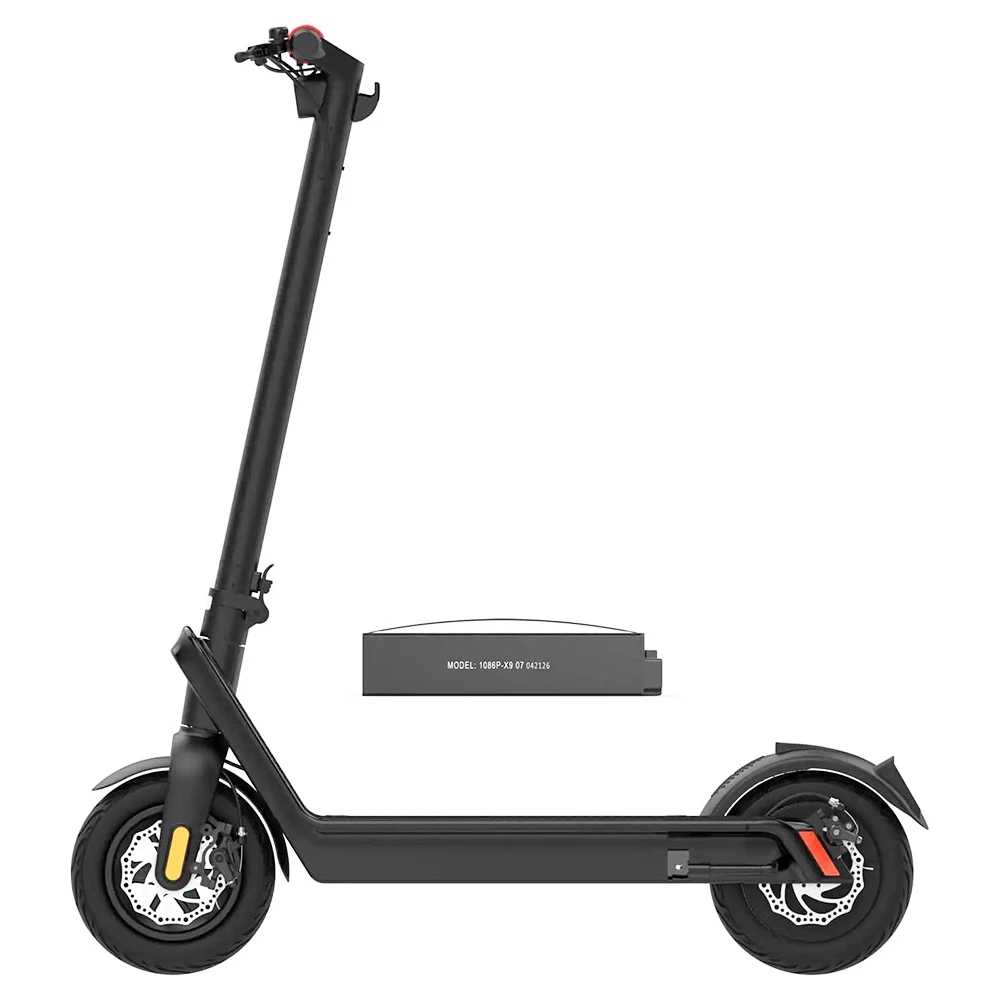 AOVO X9 Plus Electric Scooter 10 Inch Explosion-proof Tire 36V 15.6Ah Rated 500W Motor 40Km/h Max Speed 65km Range Dual Disc Brakes Removable Battery- Grey 2 AOVO X9 Plus Electric Scooter 10 Inch Explosion-proof Tire 36V 15.6Ah Rated 500W Motor 40Km/h Max Speed 65km Range Dual Disc Brakes Removable Battery- Grey - Image 2