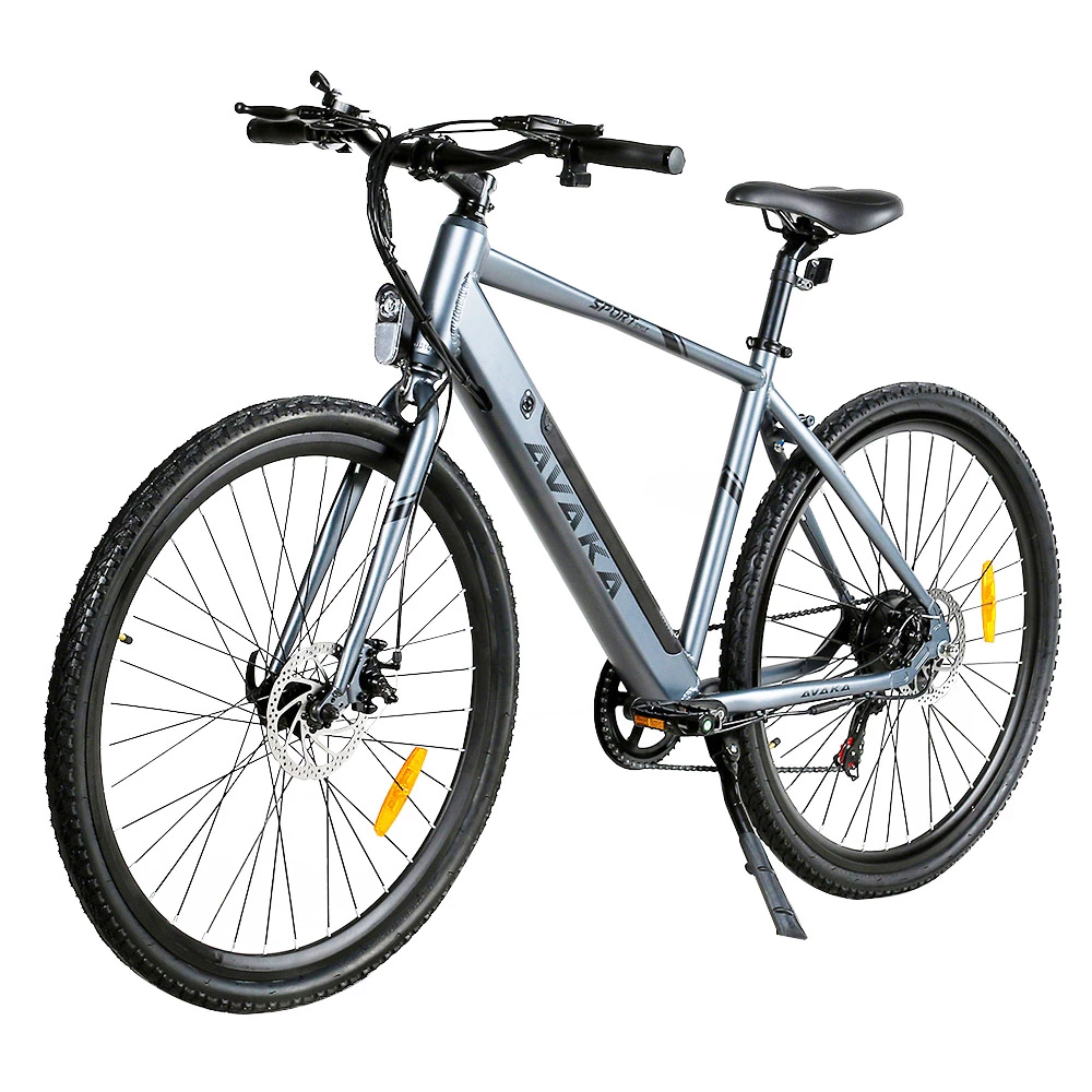AVAKA R3 Electric Bike 36V 350W Motor 12.5Ah Battery 32km/h Max Speed 70km Range Shimano 7-Speed Gear 120kg Load - Grey 3 AVAKA R3 Electric Bike 36V 350W Motor 12.5Ah Battery 32km/h Max Speed 70km Range Shimano 7-Speed Gear 120kg Load - Grey - Image 3
