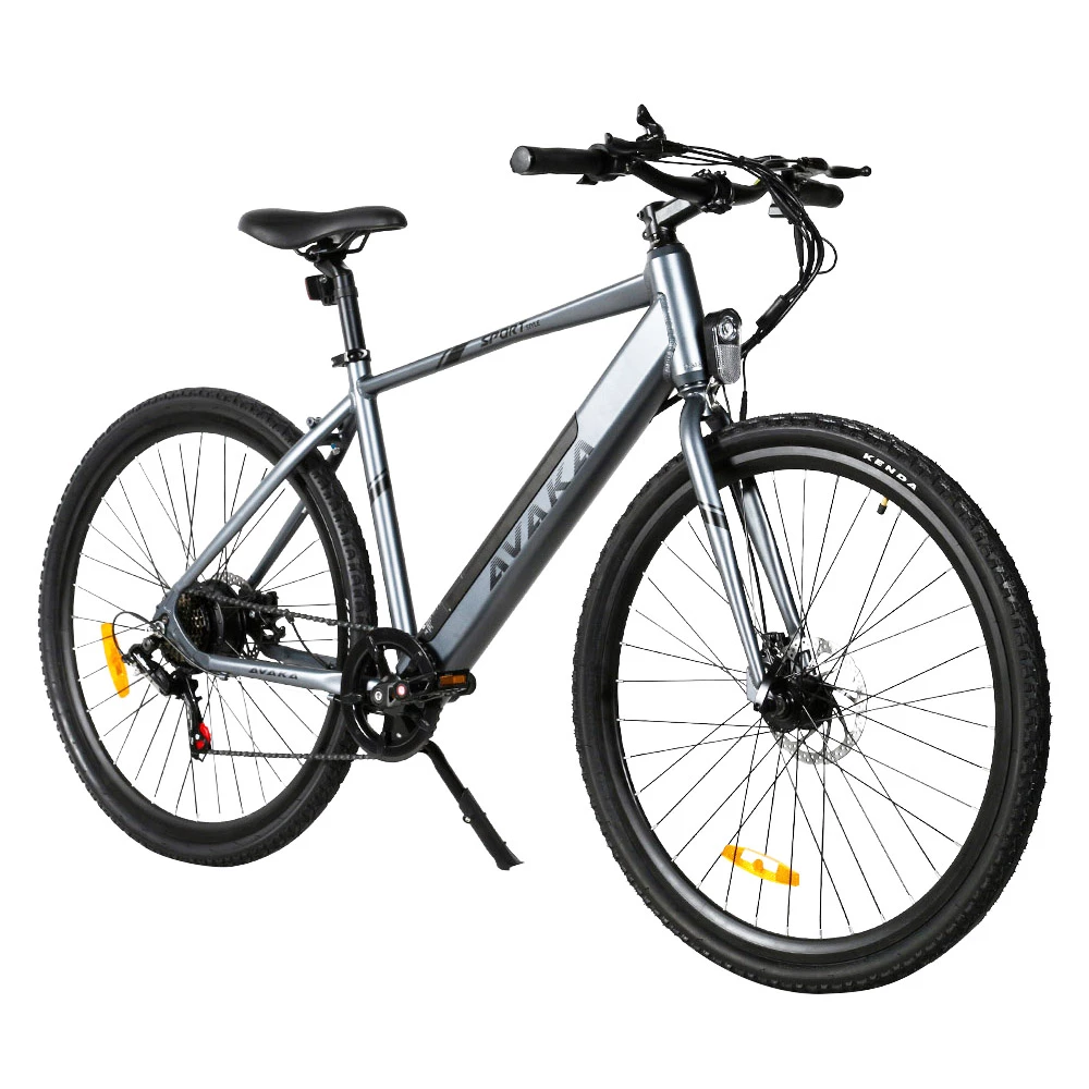 AVAKA R3 Electric Bike 36V 350W Motor 12.5Ah Battery 32km/h Max Speed 70km Range Shimano 7-Speed Gear 120kg Load - Grey 4 AVAKA R3 Electric Bike 36V 350W Motor 12.5Ah Battery 32km/h Max Speed 70km Range Shimano 7-Speed Gear 120kg Load - Grey - Image 4