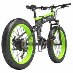 BEZIOR X1000 Folding Electric Bike Bicycle Panasonic 48V 12.8Ah Battery 1000W Motor 26 inch Fat Tire Aluminum Alloy Frame Shimano 27-speed Shift Max Speed 40km/h IP54 100KM Power-assisted mileage Range LCD Display IP54 waterproof - Black Green 10 BEZIOR X1000 Folding Electric Bike Bicycle Panasonic 48V 12.8Ah Battery 1000W Motor 26 inch Fat Tire Aluminum Alloy Frame Shimano 27-speed Shift Max Speed 40km/h IP54 100KM Power-assisted mileage Range LCD Display IP54 waterproof - Black Green -Sports & Outdoors Sales BEZIOR E BIKES X1000 Parameters 1000W Motor 456567 2