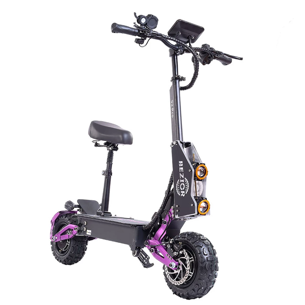 BEZIOR S2 PRO Electric Off-Road Scooter 11 Inch Wheel 1200W*2 Dual Motor 48V 23Ah Battery 65Km/h Max Speed 120KG Load Double Large Screen Dual Oil Brake Adjustable Height Dual Charging Ports 1 BEZIOR S2 PRO Electric Off-Road Scooter 11 Inch Wheel 1200W*2 Dual Motor 48V 23Ah Battery 65Km/h Max Speed 120KG Load Double Large Screen Dual Oil Brake Adjustable Height Dual Charging Ports