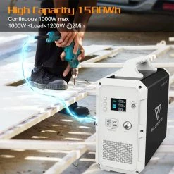 BLUETTI EB150 Portable Power Station 1500Wh + 2PCS SP200 200W Solar Panel - Black 9 BLUETTI EB150 Portable Power Station 1500Wh + 2PCS SP200 200W Solar Panel - Black -Sports & Outdoors Sales BLUETTI Portable Power Station BLUETTI EB150 1500Wh AC110V 1000W Campi 472804 2