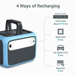 BLUETTI PowerOak AC50S 300W Portable Power Station, 500Wh Lithium Battery Solar Generator, Pure Sine Wave AC Outlet, Wireless Charging Battery Backup for Outdoor Tailgating Camping - Blue 10 BLUETTI PowerOak AC50S 300W Portable Power Station, 500Wh Lithium Battery Solar Generator, Pure Sine Wave AC Outlet, Wireless Charging Battery Backup for Outdoor Tailgating Camping - Blue -Sports & Outdoors Sales BLUETTI Power Station 500Wh Solar Generator Bluetti AC50S Wireless Cha 472805 4