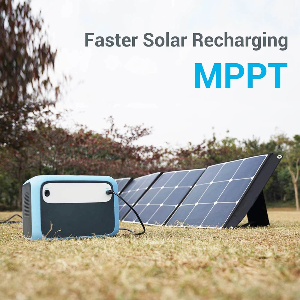 BLUETTI PowerOak AC50S 300W Portable Power Station, 500Wh Lithium Battery Solar Generator, Pure Sine Wave AC Outlet, Wireless Charging Battery Backup for Outdoor Tailgating Camping - Blue 6 BLUETTI PowerOak AC50S 300W Portable Power Station, 500Wh Lithium Battery Solar Generator, Pure Sine Wave AC Outlet, Wireless Charging Battery Backup for Outdoor Tailgating Camping - Blue - Image 6