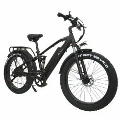 CMACEWHEEL TP26 Full Suspension Electric Mountain Bike, 26*4.0 Inch Fat Tire 48V 750W Brushless Motor 17Ah Li-battery 45Km/h Max Speed Shimano 7 Speed Transmission Black 8 CMACEWHEEL TP26 Full Suspension Electric Mountain Bike, 26*4.0 Inch Fat Tire 48V 750W Brushless Motor 17Ah Li-battery 45Km/h Max Speed Shimano 7 Speed Transmission Black -Sports & Outdoors Sales CMACEWHEEL TP26 Full Suspension Electric Mountain Bike 518364 2