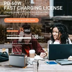 CTECHi GT200 200W Portable Power Station, 240Wh LiFePO4 Battery Solar Generator, 60W PD Fast Charging, LED Light 9 CTECHi GT200 200W Portable Power Station, 240Wh LiFePO4 Battery Solar Generator, 60W PD Fast Charging, LED Light -Sports & Outdoors Sales CTECHi GT200 200W 240Wh Portable Power Station 516992 3