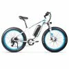 CYSUM M980 Fat Tire Electric Bike 48V 1000W Brushless Motor 17Ah Removable Battery for 50-70 Range - Black-Blue