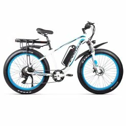 CYSUM M980 Fat Tire Electric Bike 48V 1000W Brushless Motor 17Ah Removable Battery for 50-70 Range - Black-Blue -Sports & Outdoors Sales CYSUM M980 Fat Tire Electric Bike 48V 1000W Motor Black Blue 498572 3
