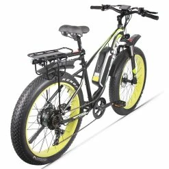 CYSUM M980 Fat Tire Electric Bike 48V 1000W Brushless Motor 17Ah Removable Battery for 50-70 Range - Black-Green -Sports & Outdoors Sales CYSUM M980 Fat Tire Electric Bike 48V 1000W Motor Black Green 498571 5