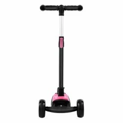 Kick Scooter Glide Scooter with Extra Wide PU Light-Up Wheels and 4 Adjustable Heights for Children from 3-12 Pink -Sports & Outdoors Sales Children Scooter Pink 426992 4