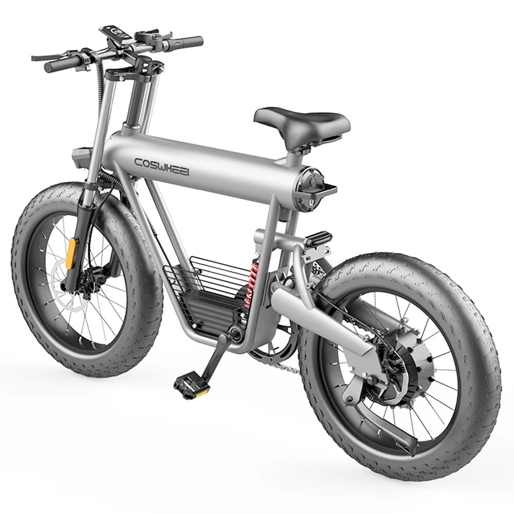 Coswheel T20 E-bike 500W Motor 48V 20Ah Battery 50-70KM Range 45kmh Max Speed Off-road Bike Space Grey 4 Coswheel T20 E-bike 500W Motor 48V 20Ah Battery 50-70KM Range 45kmh Max Speed Off-road Bike Space Grey - Image 4
