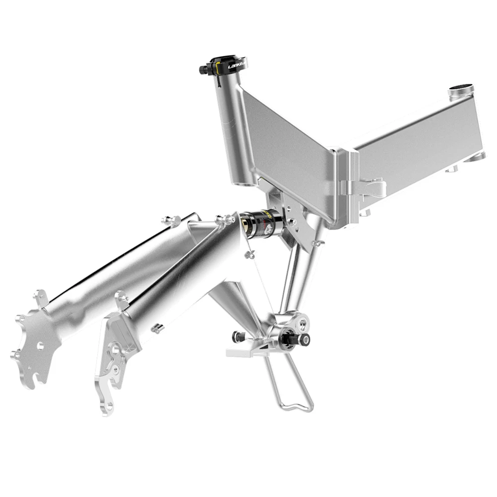 Cyrusher XF590 Folding Electric Bike 500W 48V 10 Ah Battery 7 Speed City E-bike - White 3 Cyrusher XF590 Folding Electric Bike 500W 48V 10 Ah Battery 7 Speed City E-bike - White - Image 3