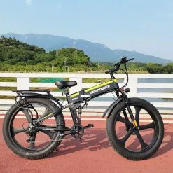 DEEPOWER H26 Pro (GR26) Electric Bike 26*4.0 Inch Fat Tire 48V 1000W Motor 17.5Ah Battery 60Km/h Max Speed Shimano 7 Speed Gear 150KG Load -Sports & Outdoors Sales DEEPOWER H26Pro GR26 Electric Bike 26 4 0 inch Tire 518442 3