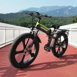 DEEPOWER H26 Pro (GR26) Electric Bike 26*4.0 Inch Fat Tire 48V 1000W Motor 17.5Ah Battery 60Km/h Max Speed Shimano 7 Speed Gear 150KG Load -Sports & Outdoors Sales DEEPOWER H26Pro GR26 Electric Bike 26 4 0 inch Tire 518442 4
