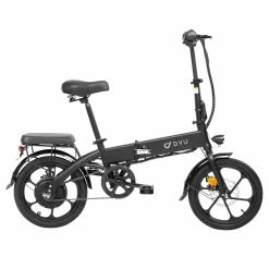 DYU A1F Electric City Bike 16 Inch Folding E- Bike 250W Motor 25Km/h 7.5Ah 36V Battery Black