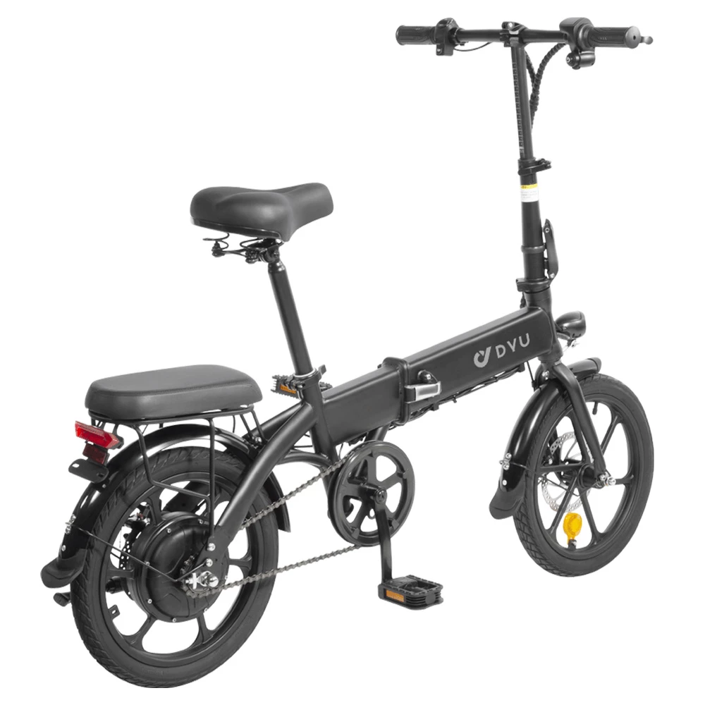 DYU A1F Electric City Bike 16 Inch Folding E- Bike 250W Motor 25Km/h 7.5Ah 36V Battery Black 4 DYU A1F Electric City Bike 16 Inch Folding E- Bike 250W Motor 25Km/h 7.5Ah 36V Battery Black - Image 4
