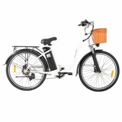 DYU C6 Electric Bicycle 350W Motor Max Speed 25km/h 36V 12.5AH 70km Max Range - White
