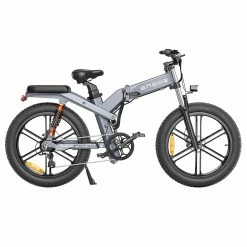 ENGWE X26 Electric Bike 26*4.0 Inch Fat Tires 50Km/h Max Speed 48V 1000W Motor 19Ah & 7.5Ah Dual Batteries for 93KM Range 150KG Max Load Triple Suspension System Shimano 8-Speed Gear Dual Hydraulic Disc Brake for All-Terrain Roads Mountain E-Bike
