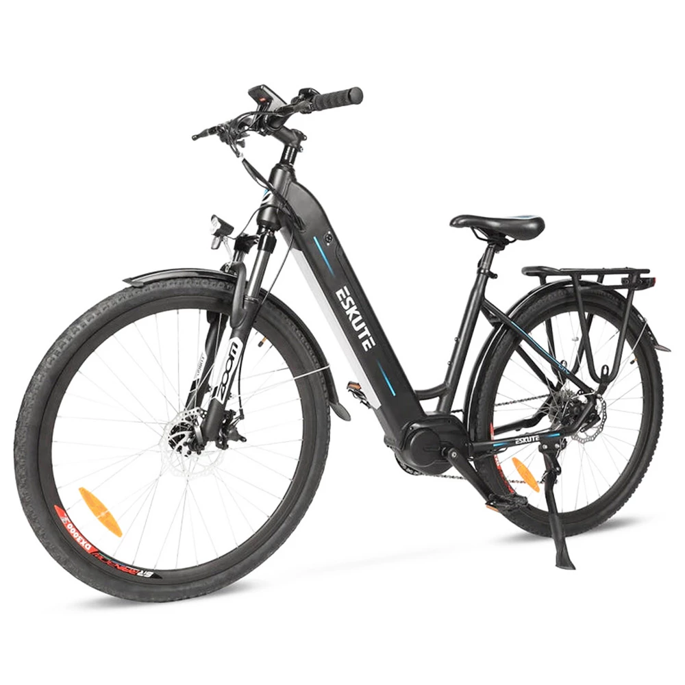 ESKUTE Polluno Pro Electric Bicycle 28 Inch Tire 250W Mid-drive Motor Bafang Mid-Motor 25Km/h Max Speed 36V 14.5Ah Battery for 80 Miles Range 3 ESKUTE Polluno Pro Electric Bicycle 28 Inch Tire 250W Mid-drive Motor Bafang Mid-Motor 25Km/h Max Speed 36V 14.5Ah Battery for 80 Miles Range - Image 3