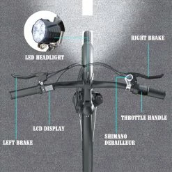 ESKUTE Wayfarer E-City Bike Netuno Electric Bicycle 250W Rear-hub Motor 10Ah Battery for 65 Miles Range -Sports & Outdoors Sales ESKUTE Wayfare Electric Bicycle 250W Rear hub Motor 499970 5