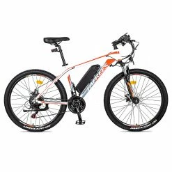 FAFREES Hailong One 26 Inch Electric Bike 250W Powerful Motor with 36V 10Ah Lithium-ion Battery SHIMANO 21 Speed - White -Sports & Outdoors Sales FAFREES 26 Inch Electric Bike 250W Powerful Motor White 493949 2