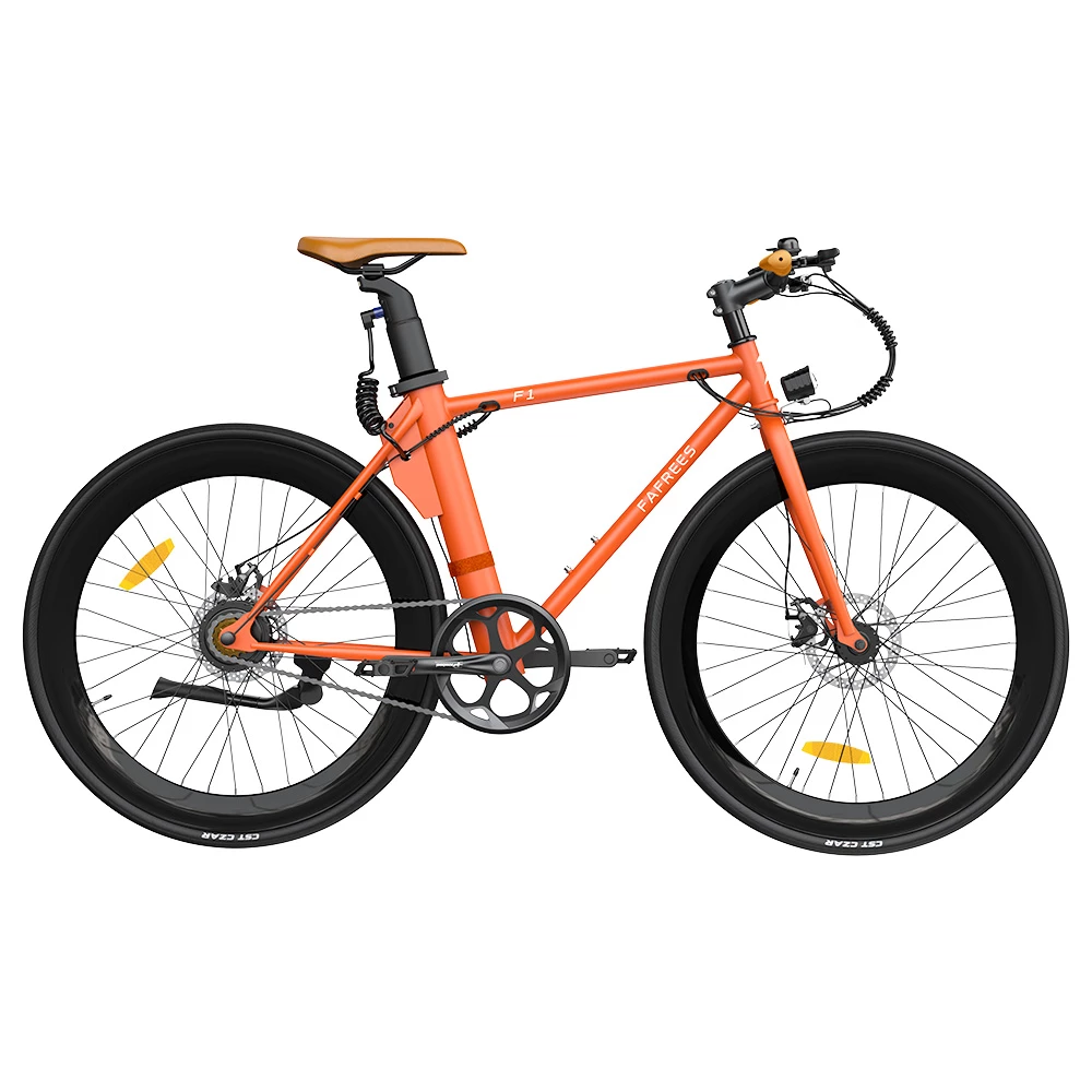 FAFREES F1 Electric Bike 250W Brushless Motor 25km/h Max Speed 9Ah Battery Shimano 7-Speed Transmission - Orange 1 FAFREES F1 Electric Bike 250W Brushless Motor 25km/h Max Speed 9Ah Battery Shimano 7-Speed Transmission - Orange