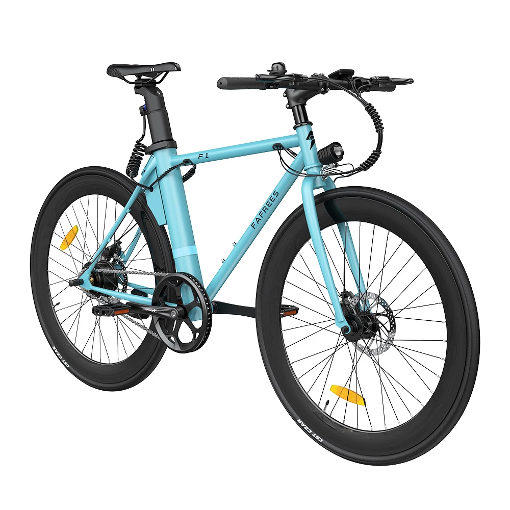 FAFREES F1 Electric Bike 250W Brushless Motor 25km/h Max Speed 9Ah Battery Shimano 7-Speed Transmission - Blue 2 FAFREES F1 Electric Bike 250W Brushless Motor 25km/h Max Speed 9Ah Battery Shimano 7-Speed Transmission - Blue - Image 2