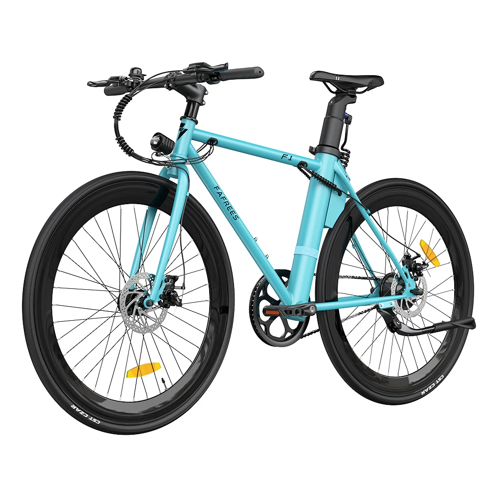 FAFREES F1 Electric Bike 250W Brushless Motor 25km/h Max Speed 9Ah Battery Shimano 7-Speed Transmission - Blue 3 FAFREES F1 Electric Bike 250W Brushless Motor 25km/h Max Speed 9Ah Battery Shimano 7-Speed Transmission - Blue - Image 3