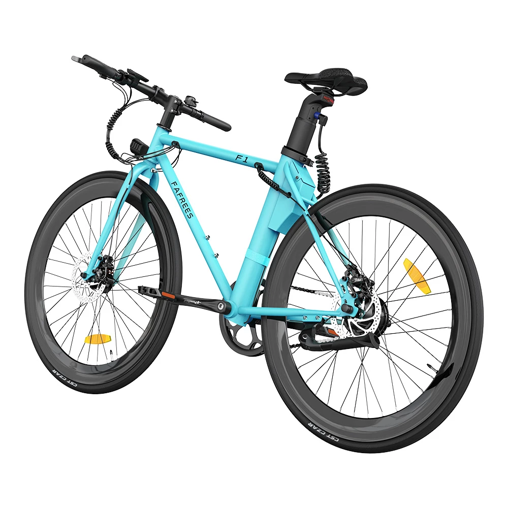 FAFREES F1 Electric Bike 250W Brushless Motor 25km/h Max Speed 9Ah Battery Shimano 7-Speed Transmission - Blue 6 FAFREES F1 Electric Bike 250W Brushless Motor 25km/h Max Speed 9Ah Battery Shimano 7-Speed Transmission - Blue - Image 6