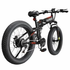 FAFREES FF91 Electric Folding Mountain Bike 26*4.0 Inch Fat Tire 1000W Motor 35Km/h Max Speed 48V 10Ah Battery Shimano 21 Speed 90KM Max Range Dual Disc Brake APP Control -Sports & Outdoors Sales FAFREES FF91 1000W 26 Inch Fat Tire Electric Bike 504830 5