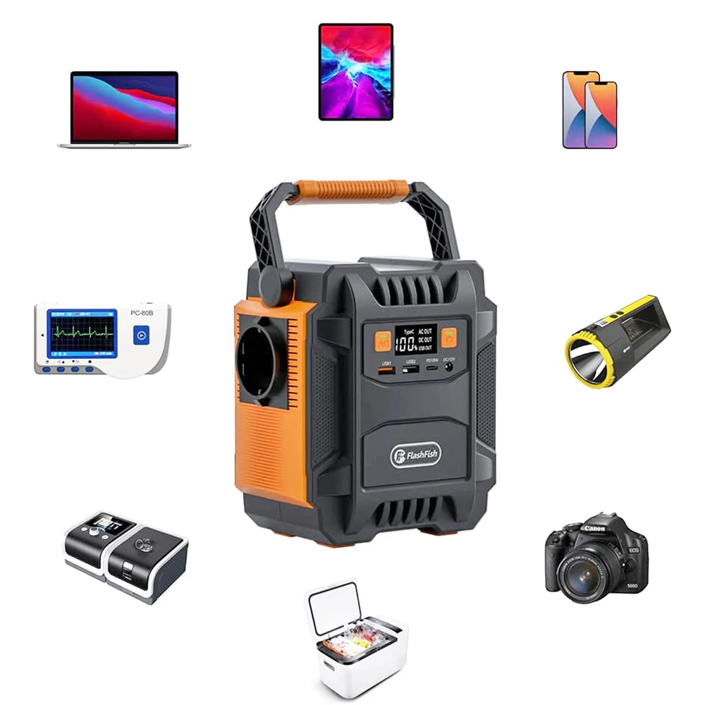 Flashfish A201 172WH 200W 220V Power Station + TSP 18V 100W Foldable Solar Panel Emergency Energy Kit With DC/USB Output 5 Flashfish A201 172WH 200W 220V Power Station + TSP 18V 100W Foldable Solar Panel Emergency Energy Kit With DC/USB Output - Image 5