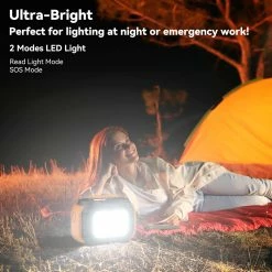 FF FlashFish A501 Portable Power Station 540Wh/500W (Peak 1000W) AC 230V Output Portable Solar Generator CPAP Battery Failure Provides Emergency Power Supply for Motorhomes/Vans Outdoor Camping -Sports & Outdoors Sales Flashfish A501 500W Portable Power Station 509241 2