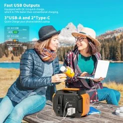 FF FlashFish A501 Portable Power Station 540Wh/500W (Peak 1000W) AC 230V Output Portable Solar Generator CPAP Battery Failure Provides Emergency Power Supply for Motorhomes/Vans Outdoor Camping -Sports & Outdoors Sales Flashfish A501 500W Portable Power Station 509241 5
