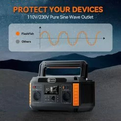 FlashFish P60 560W Portable Power Station, 520Wh/140400mAh Solar Generator, 220V Pure Sine Wave AC Outlets, 11 Outputs, LCD Display 10 FlashFish P60 560W Portable Power Station, 520Wh/140400mAh Solar Generator, 220V Pure Sine Wave AC Outlets, 11 Outputs, LCD Display -Sports & Outdoors Sales Flashfish P60 520Wh 560W Portable Power Station 518153 4