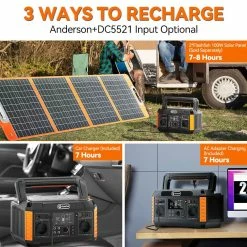 FlashFish P60 560W Portable Power Station, 520Wh/140400mAh Solar Generator, 220V Pure Sine Wave AC Outlets, 11 Outputs, LCD Display 11 FlashFish P60 560W Portable Power Station, 520Wh/140400mAh Solar Generator, 220V Pure Sine Wave AC Outlets, 11 Outputs, LCD Display -Sports & Outdoors Sales Flashfish P60 520Wh 560W Portable Power Station 518153 5