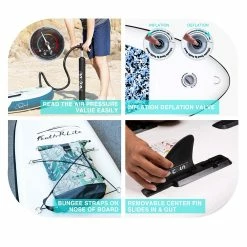 FunWater SUPFR04A CAMOUFLAGE Inflatable Stand Up Paddle Board 10'' Long 30' Wide 6' Thick Blue -Sports & Outdoors Sales FunWater CAMOUFLAGE Inflatable Stand Up Paddle Board 507206 2