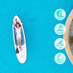 FunWater SUPFR04A CAMOUFLAGE Inflatable Stand Up Paddle Board 10'' Long 30' Wide 6' Thick Blue -Sports & Outdoors Sales FunWater CAMOUFLAGE Inflatable Stand Up Paddle Board 507206 4