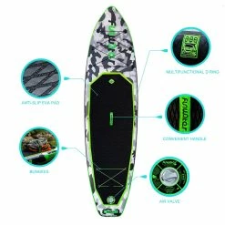 FunWater SUPFW10A HONOR Inflatable Stand Up Paddle Board 10.8'' Long 33' Wide 6' Thick -Sports & Outdoors Sales FunWater HONOR Inflatable Stand Up Paddle Board 507208 3