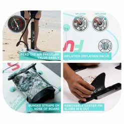 FunWater SUPFW11G MANTA RAY Inflatable Stand Up Paddle Board 11'' Long 31' Wide 6' Thick 8 FunWater SUPFW11G MANTA RAY Inflatable Stand Up Paddle Board 11'' Long 31' Wide 6' Thick -Sports & Outdoors Sales FunWater MANTA RAY Inflatable Stand Up Paddle Board 507209 3