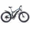 GUNAI MX03 Electric Bicycle 1000W 48V 17Ah Battery 26*4.0 Inch Fat Tires Mountain Bike 40Km/h Max Speed 40-50KM Mileage Range 150KG Max Load Double Dics Brake - Black