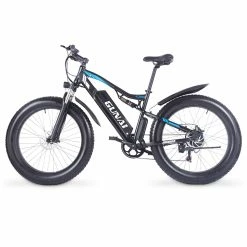 GUNAI MX03 Electric Bicycle 1000W 48V 17Ah Battery 26*4.0 Inch Fat Tires Mountain Bike 40Km/h Max Speed 40-50KM Mileage Range 150KG Max Load Double Dics Brake - Black -Sports & Outdoors Sales GUNAI MX03 1000W 48V 17Ah 26 Electric Bicycle Black 498578 3